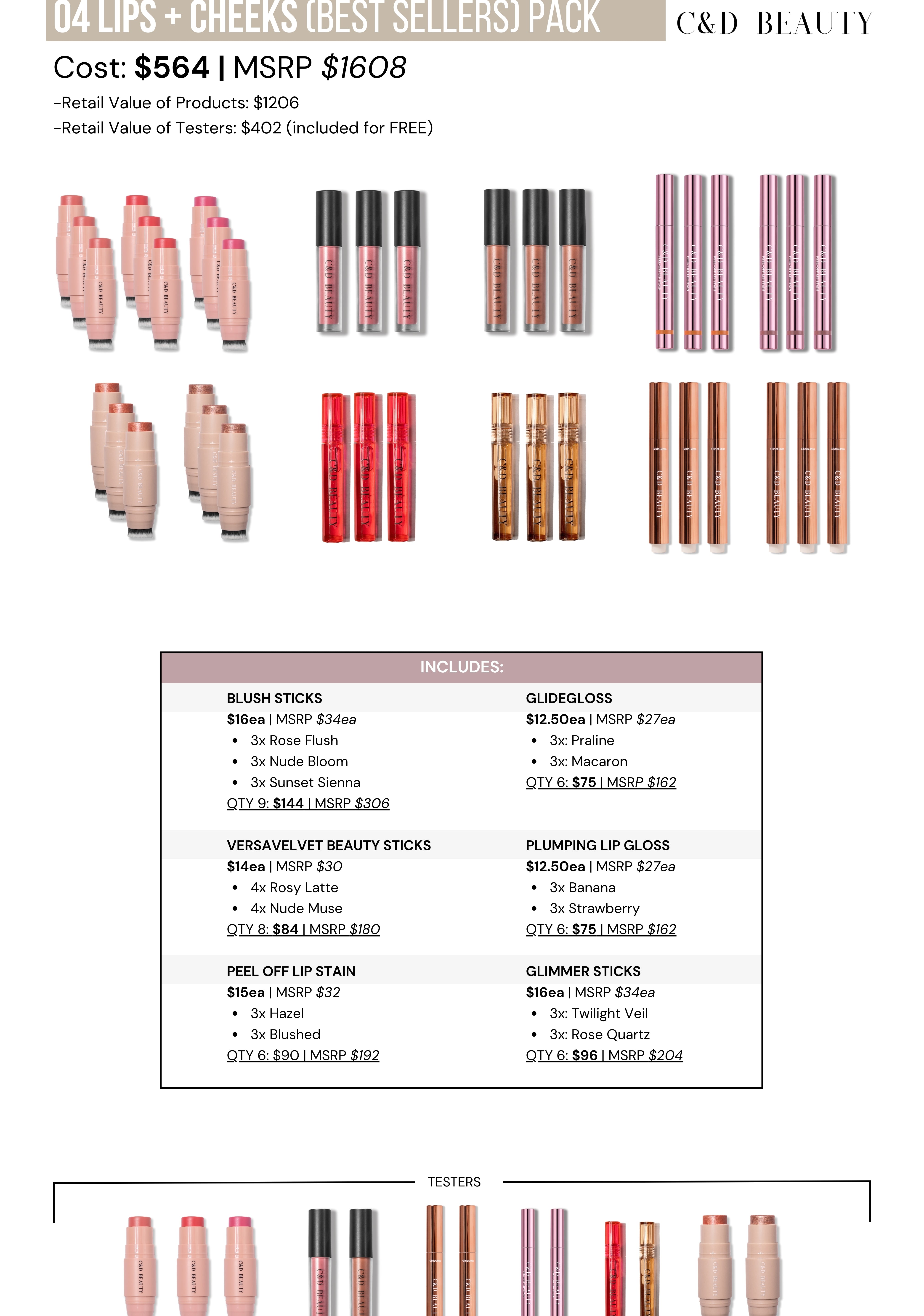 Lips + Cheeks - Best Seller Pack